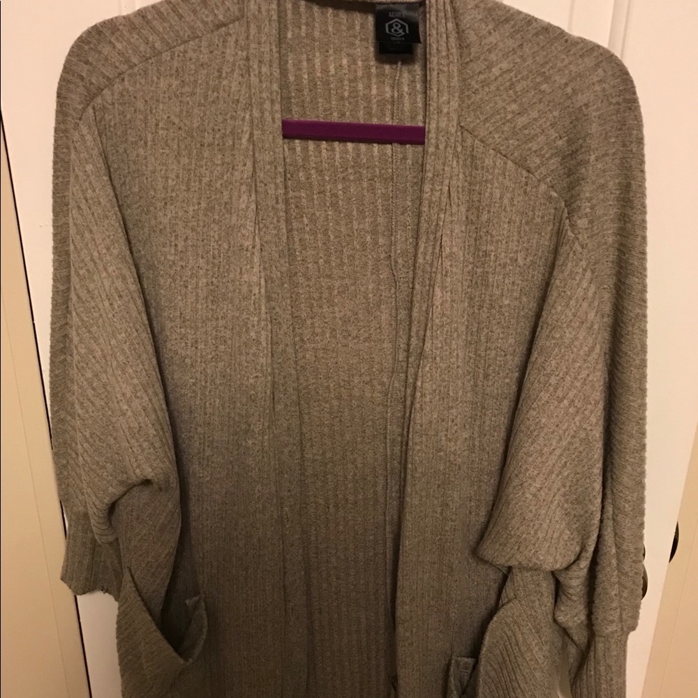 Agnes & Dora urban cardi taupe